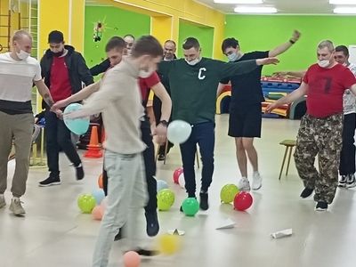 Спортивные состязания наших пап